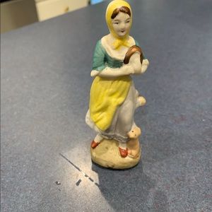 Vtg Maid /Woman /Girl w/Dog Made in Occupied Japan